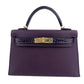Mini kelly touch ミニケリータッチ Madame マダム Alligator アリゲーター Cassis カシス Stamp-U U刻印