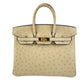 Hermès エルメス Birkin25 バーキン25 Stamp-Z Z刻印 Ostrich オーストリッチ Parchemin パルシュマン GHW ゴールド金具