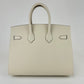 Birkin25 Sellier バーキン25 セリエ Craie クレ Epsom エプソン GHW ゴールド金具 Stamp-W W刻印