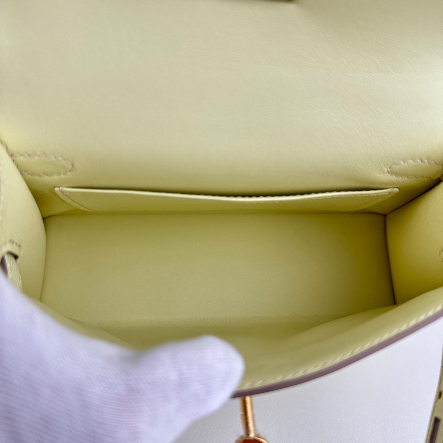 Mini kelly Jaune milton ジョーヌミルトン Epsom エプソン EHW エレクトラム金具 Stamp-W W刻