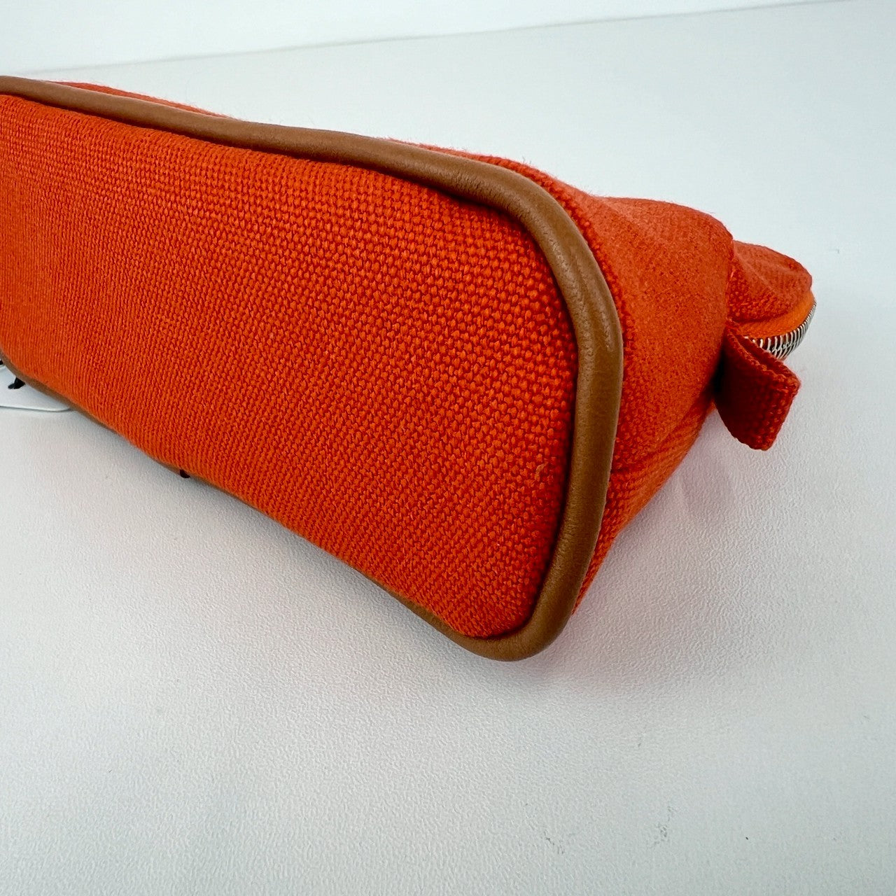 Hermès エルメス Trousse Bolide mini mini ボリードポーチ ミニミニ 綿100% Orange feu オレンジフー