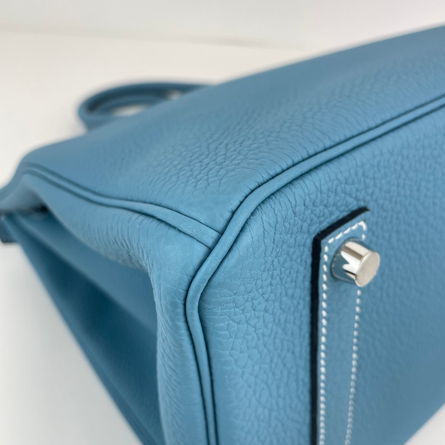 Birkin35 バーキン35 New blue jean ニューブルージーン PHW シルバー金具 Stamp-K K刻印 Togo トゴ