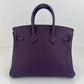 Birkin25 バーキン25 Cassis カシス Togo トゴ PHW シルバー金具 Stamp-U U刻印