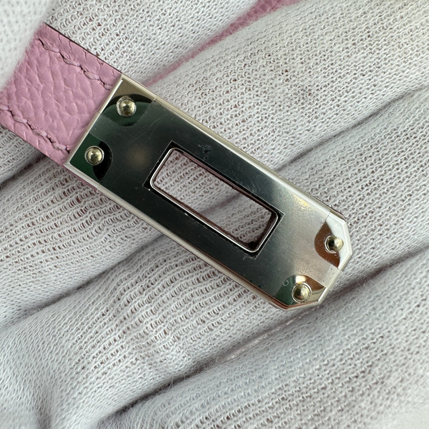 Mini kelly ミニケリー Stamp-B B刻印 Epsom エプソン Mauve sylvestre モーヴシルベストル PHW シルバー金具