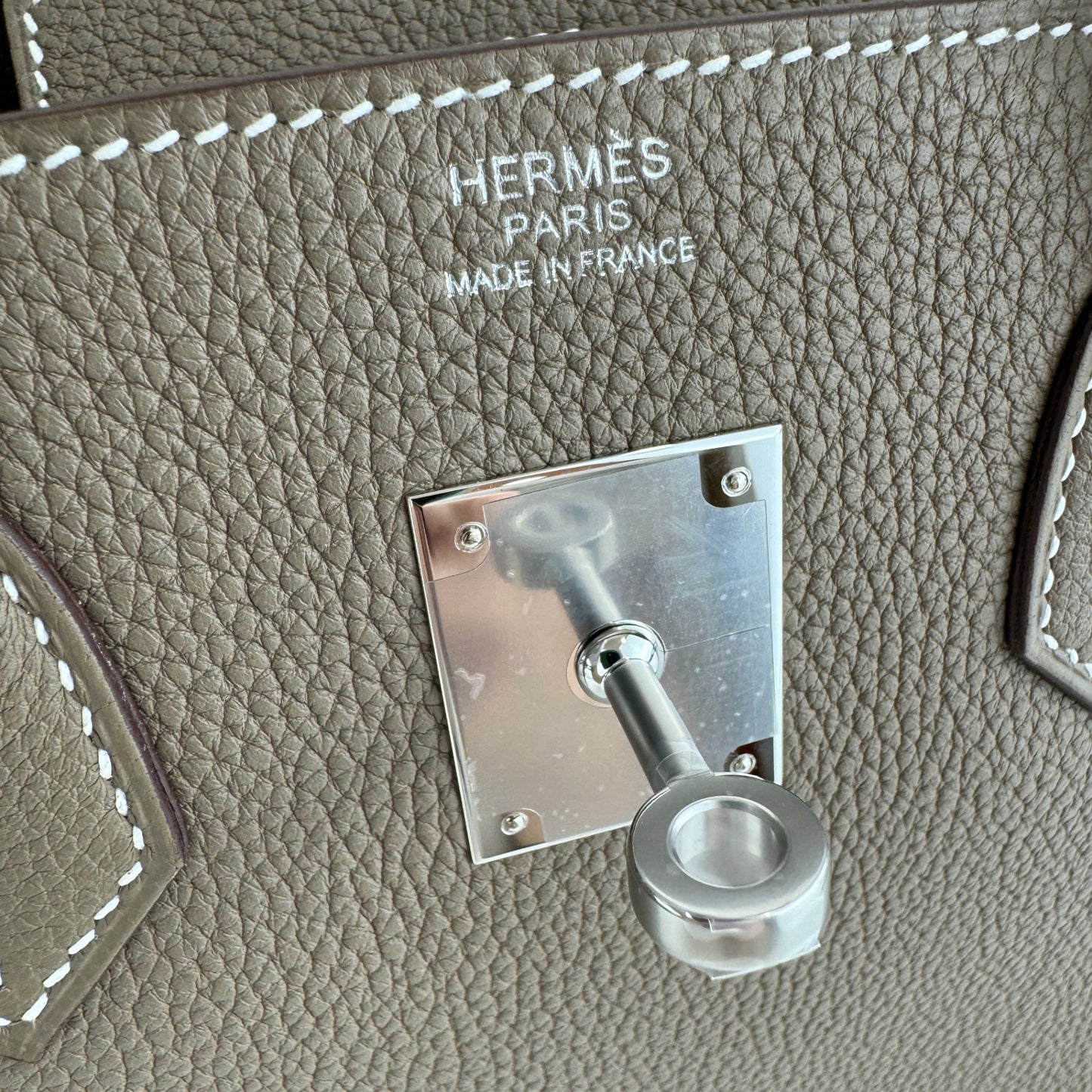 Birkin30 バーキン30 Etoupe エトープ Togo トゴ PHW シルバー金具 Stamp-W W刻印 ハンドバッグ