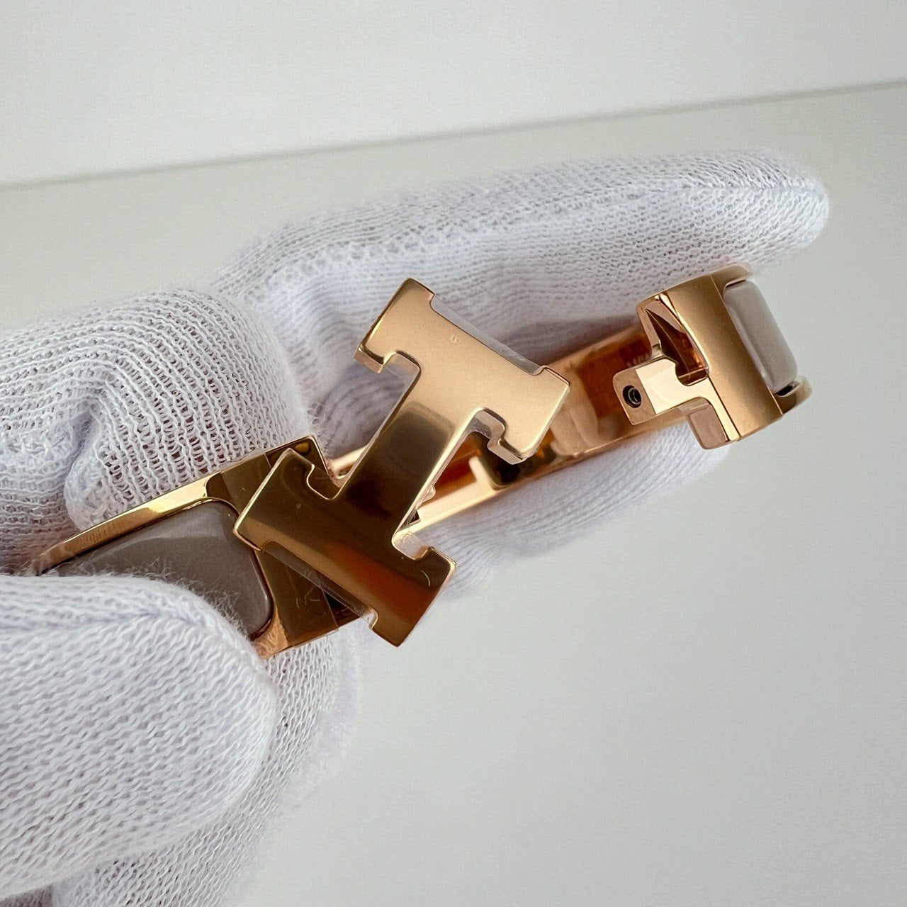Clic H Bracelet クリックH ブレスレット Rose gold plated ローズゴールドプレーテッド Marron grace マロングラッセ