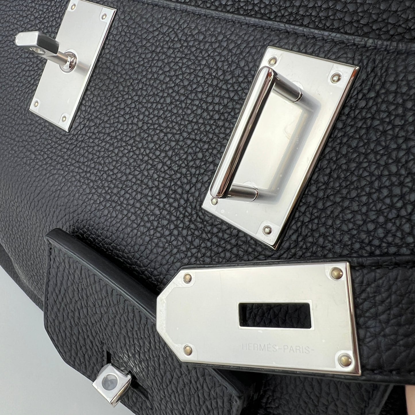 Haut a courries50 multi pocket オータクロア50 マルチポケット Black ブラック Togo トゴ PHW シルバー金具 Stamp-W W刻印