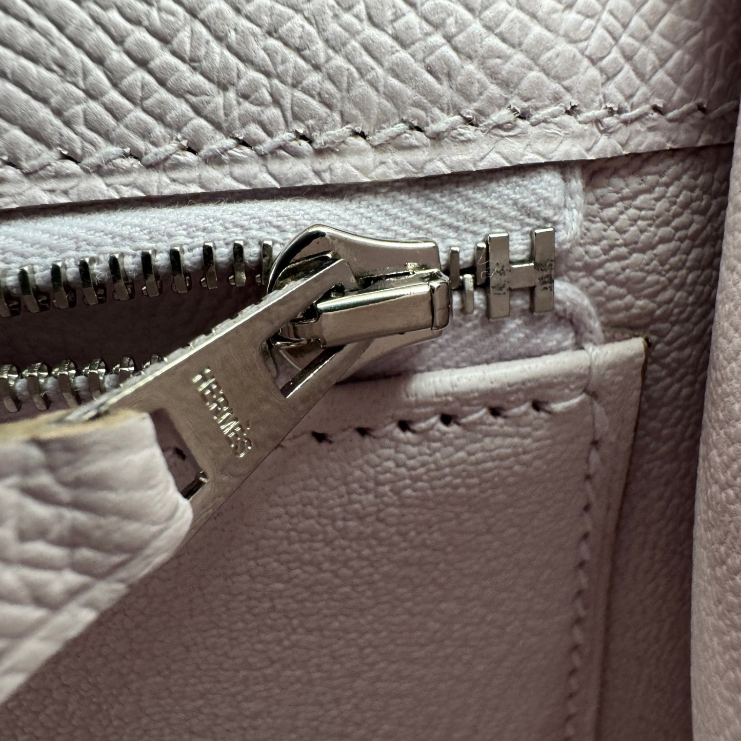 Kelly25 ケリー25 Stamp-B B刻印 Epsom エプソン Mauve pale モーヴペール PHW シルバー金具