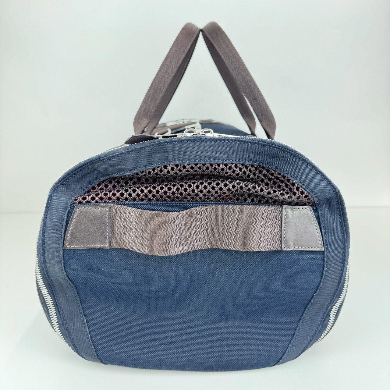 新品未使用　HERMES エルメス　犬用キャリーバッグ　ネイビー　ブラウン