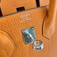 Birkin25 バーキン25 Orange オレンジ PHW シルバー金具 Togo トゴ Stamp-K K刻印