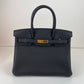 Birkin30 バーキン30 Black ブラック  GHW ゴールド金具 Togo トゴ Stamp-K K刻印