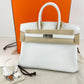 Birkin25 バーキン25 New white ニューホワイト Swift スイフト PHW シルバー金具 Stamp-W W刻印