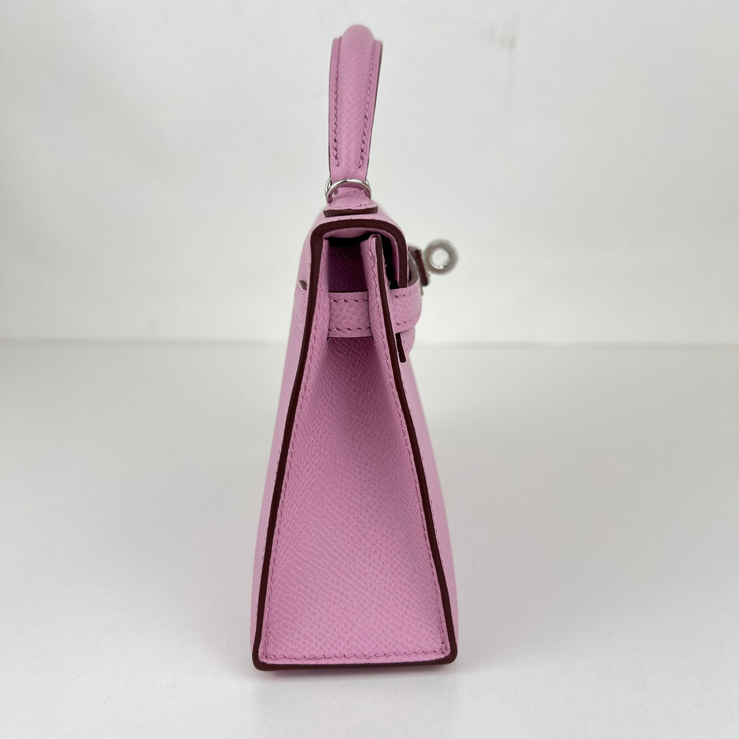 Mini kelly ミニケリー Mauve sylvestre モーヴシルベストル Epsom エプソン PHW シルバー金具 Stamp-K K刻印