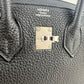 Birkin25 バーキン25 Black ブラック PHW シルバー金具 Togo トゴ Stamp-W W刻