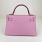 Mini kelly ミニケリー Mauve Sylvestre モーヴシルベストル Epsom エプソン PHW シルバー金具 Stamp-U U刻印