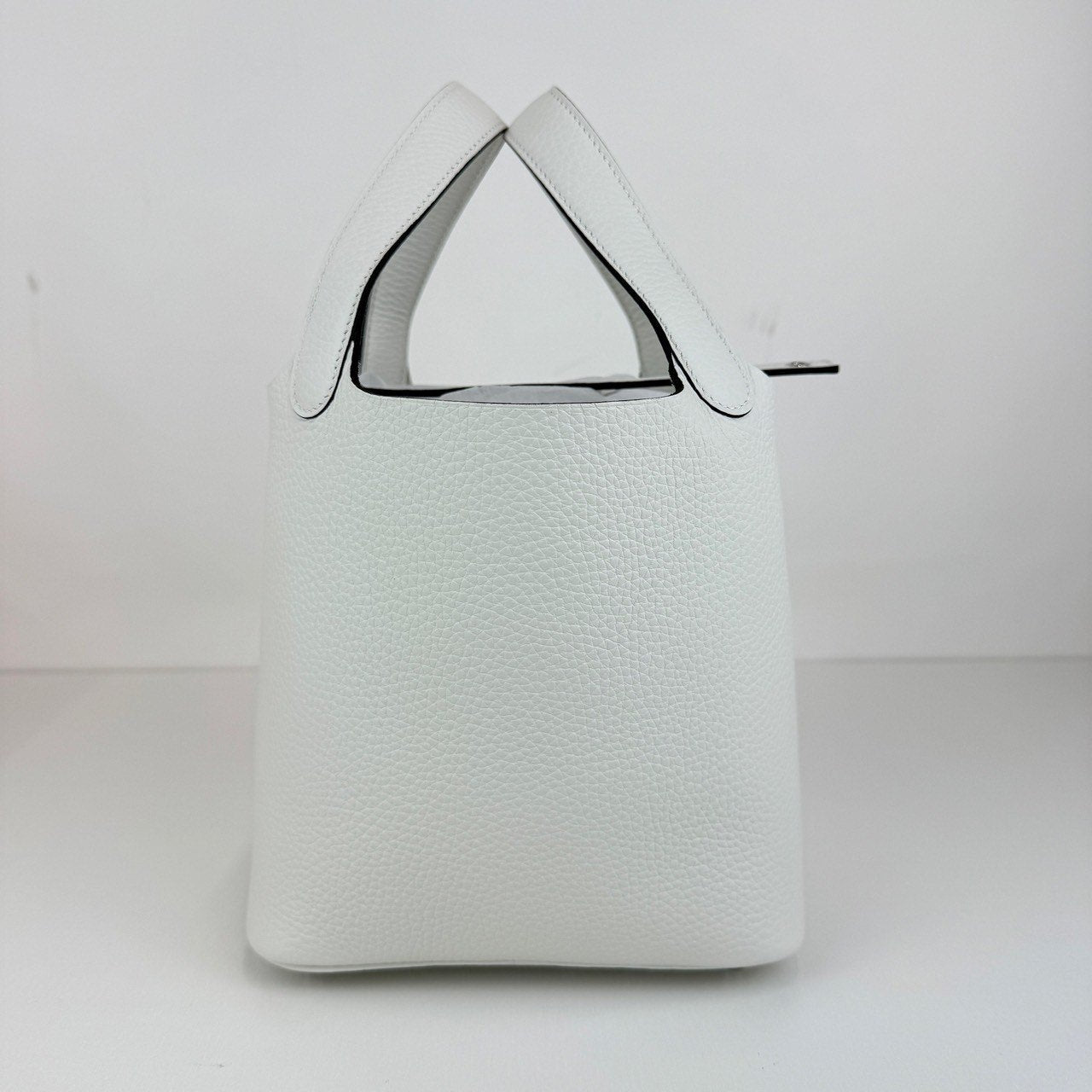 Picotin Lock PM ピコタンロック PM White ホワイト Taurillon Clemence トリヨンクレマンス PHW シルバー金具 Stamp-W W刻印