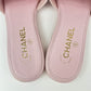 CHANEL シャネル シャネル サンダル ミュール CCロゴ キルティングビーチサンダル ラムスキン Pink ピンク