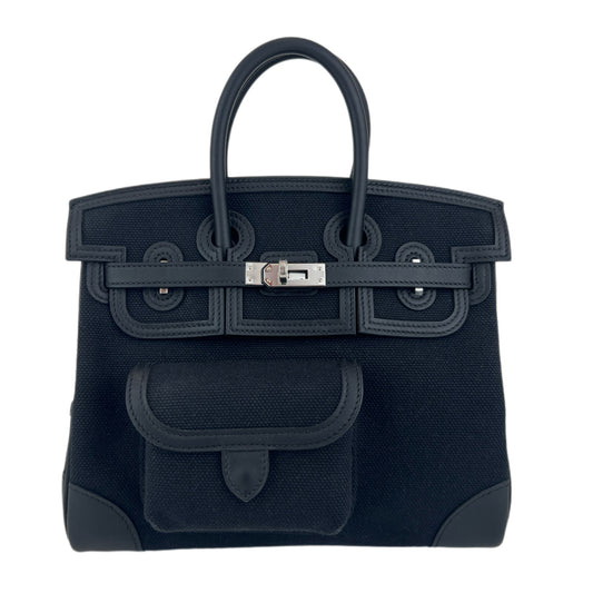 Birkin25 cargo バーキン25 カーゴ Toile goéland canvas トワルゴエランキャンバス シルバー金具 Stamp-U U刻印 Togo トゴ
