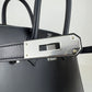 Birkin30 バーキン30 Black ブラック シルバー金具 W刻印 Box calf ボックスカーフ