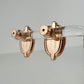 Hermès エルメス Boucles d'oreilles Mini Maillon ミニ マイヨン H100052FO ラッカーメタル Marron grace / Rosegold ：マロングラッセ / ローズゴールド