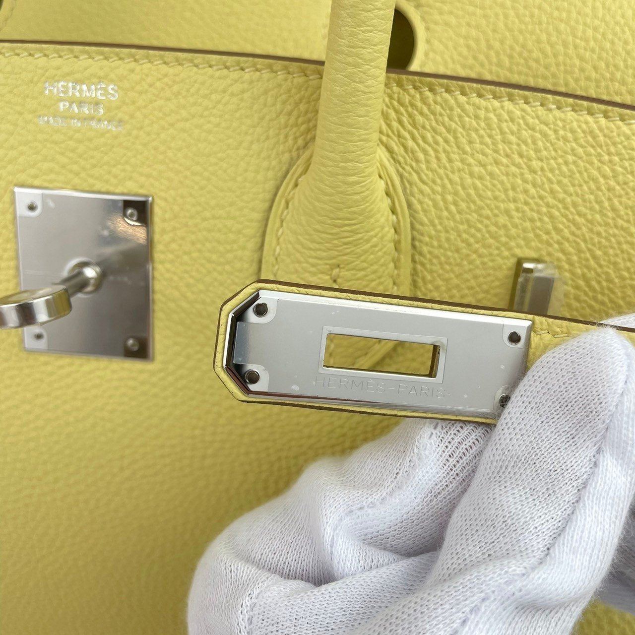 Birkin30 バーキン30 Jaune poussin ジョーヌプッサン Togo トゴ PHW シルバー金具 B刻 ハンドバッグ レディースバッグ