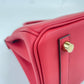 Birkin25 バーキン25 Rouge vif ルージュヴィフ Swift スイフト GHW ゴールド金具 Stamp-W W刻印