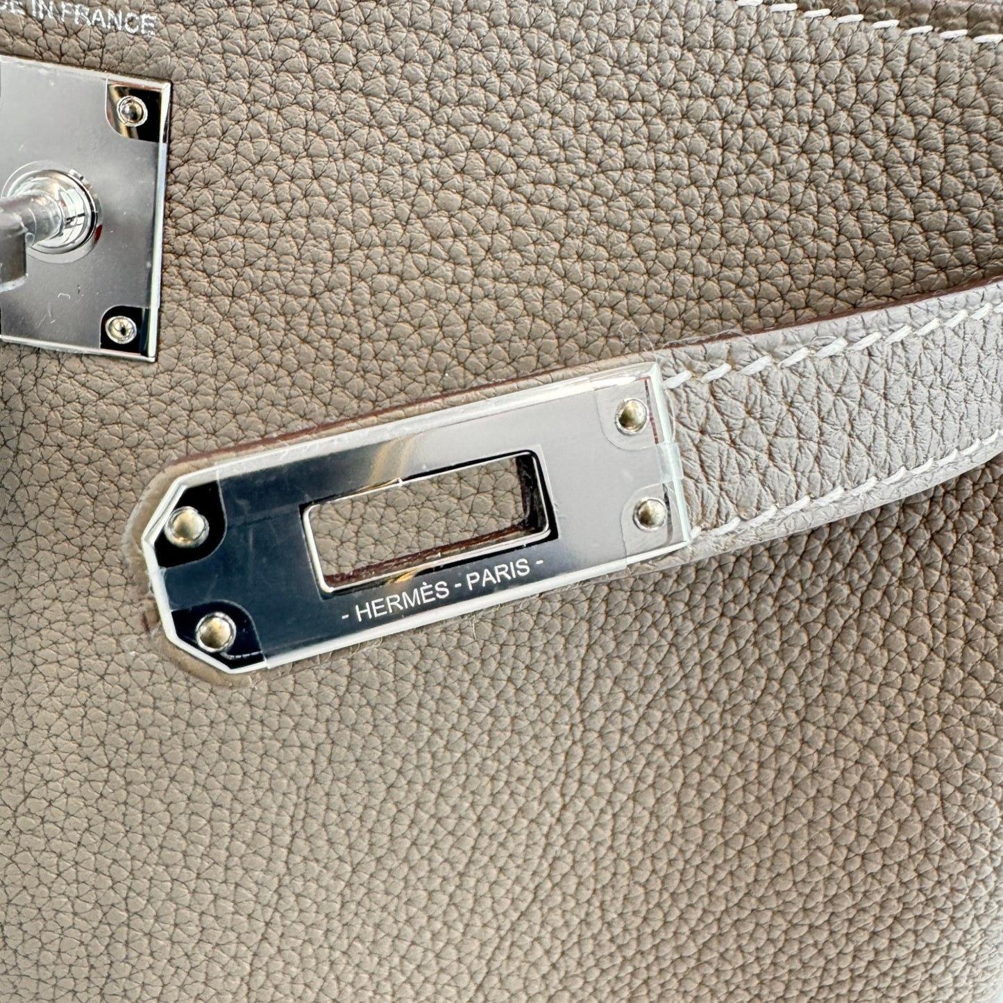 Kelly25 ケリー25 Etoupe エトープ Togo トゴ PHW シルバー金具 Stamp-K K刻印