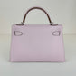 Mini kelly ミニケリー Mauve pale モーヴペール PHW シルバー金具 Stamp-W W刻 Epsom エプソン