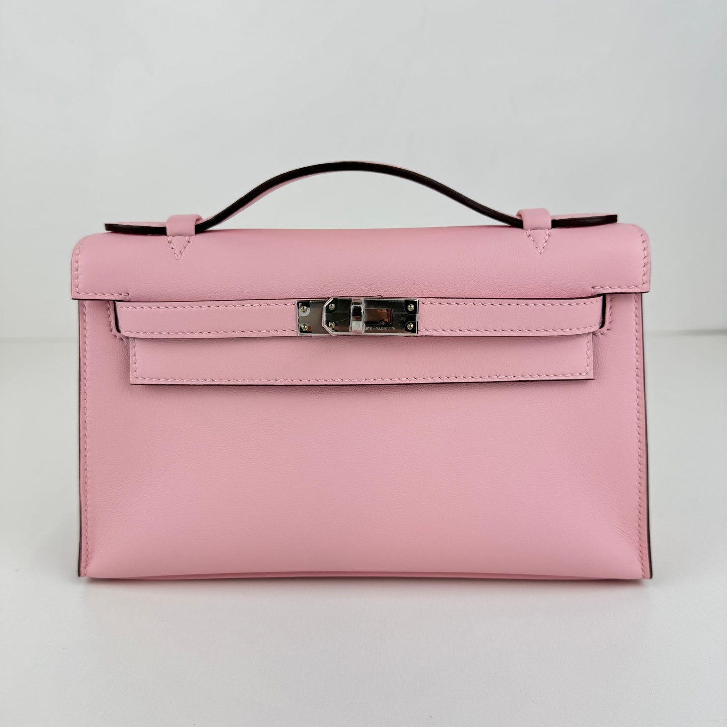 Pochette kelly ポシェットケリー Rose sakura ローズサクラ PHW シルバー金具 Stamp-K K刻印 Swift スイフト