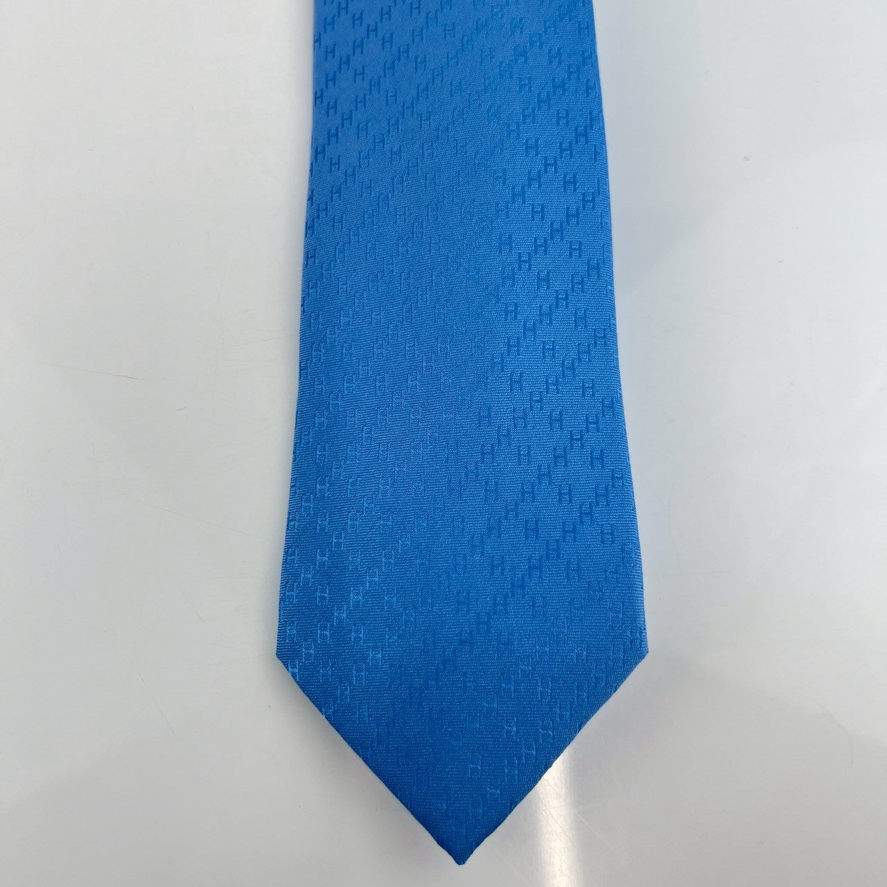 シルクタイ Faconnee ニューHタイ Faconnee New H tie BLUE LAC ブルーラック シルク