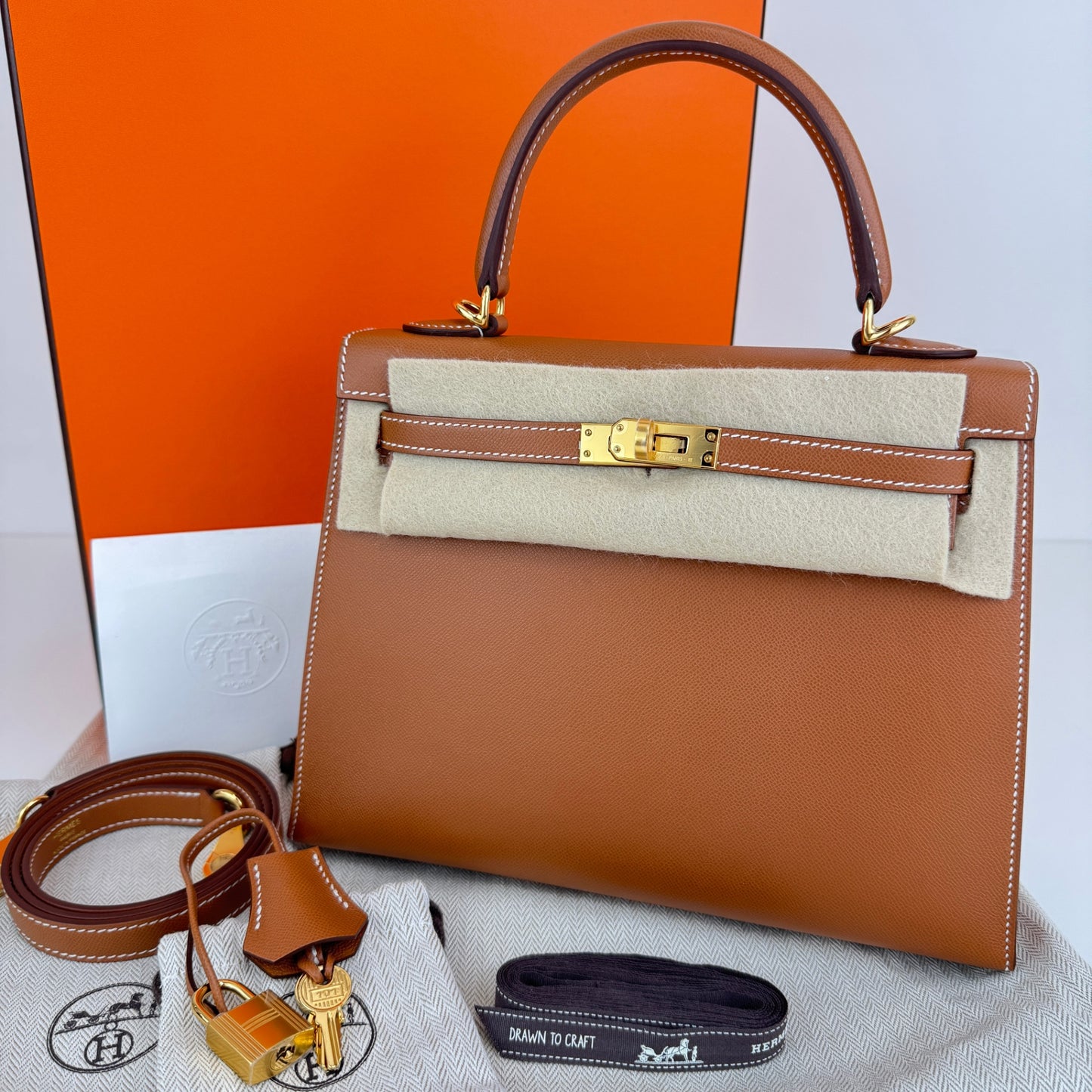 Kelly25 Sellier ケリー25 セリエ Gold ゴールド GHW ゴールド金具 Stamp-K K刻印 Madame マダム