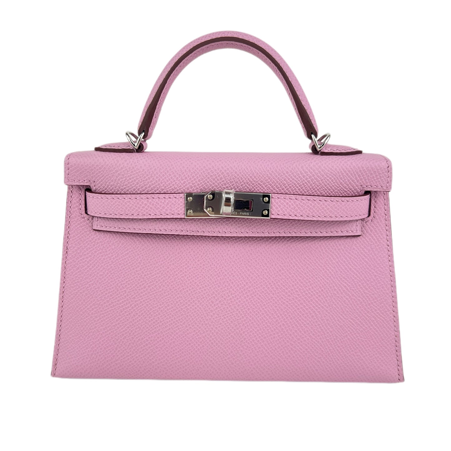 Mini kelly ミニケリー Mauve Sylvestre　モーヴシルベストル  PHW シルバー金具 Epsom エプソン Stamp-K K刻印