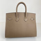 Birkin25 sellier バーキン25セリエ Etoupe エトープ SV金具 Stamp-W W刻印 Epsom エプソン