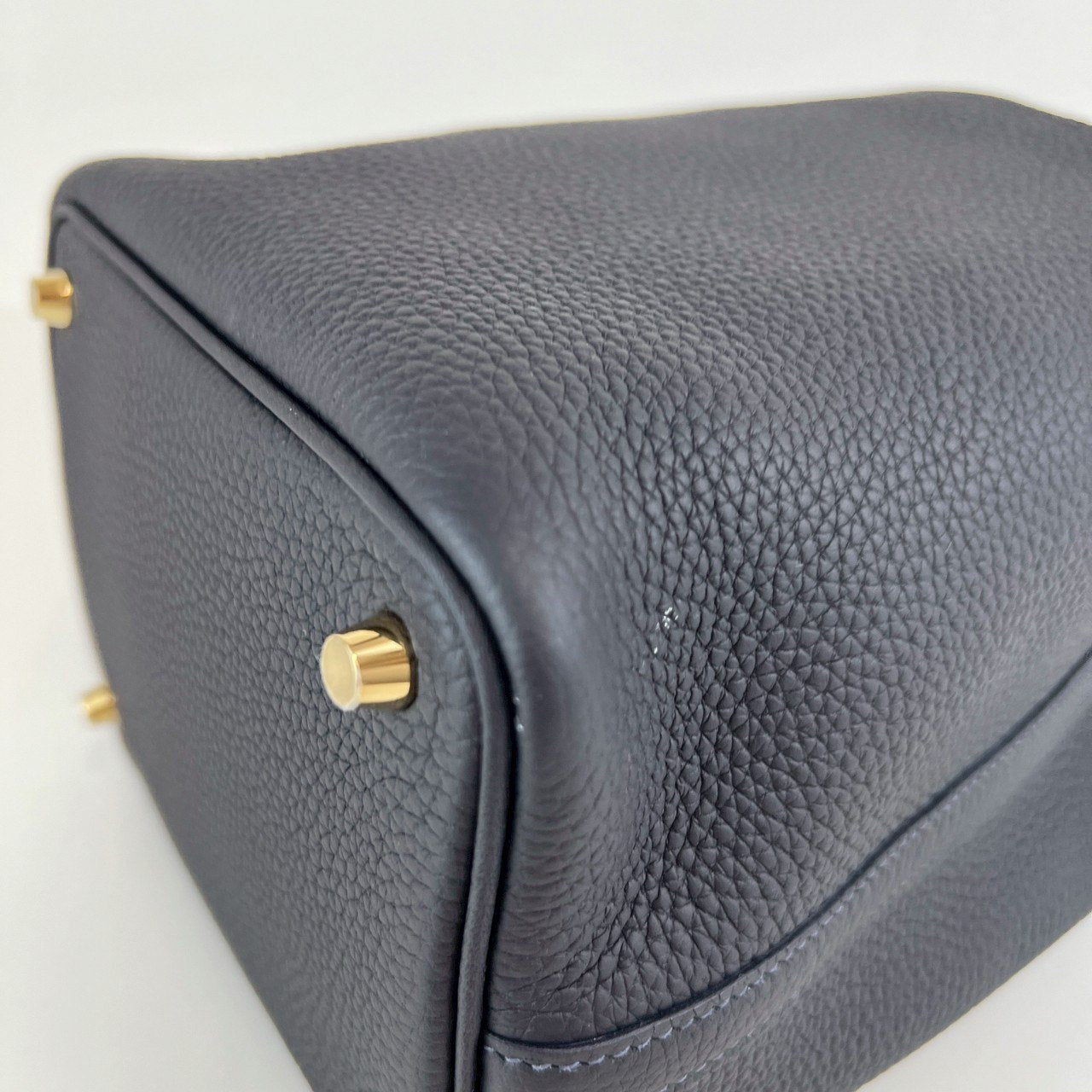 Picotin Lock PM ピコタンロック18 Blue nuit ブルーニュイ Taurillon clemence トリヨンクレマンス crocodile クロコダイル GHW ゴールド金具 Stamp-B B刻印