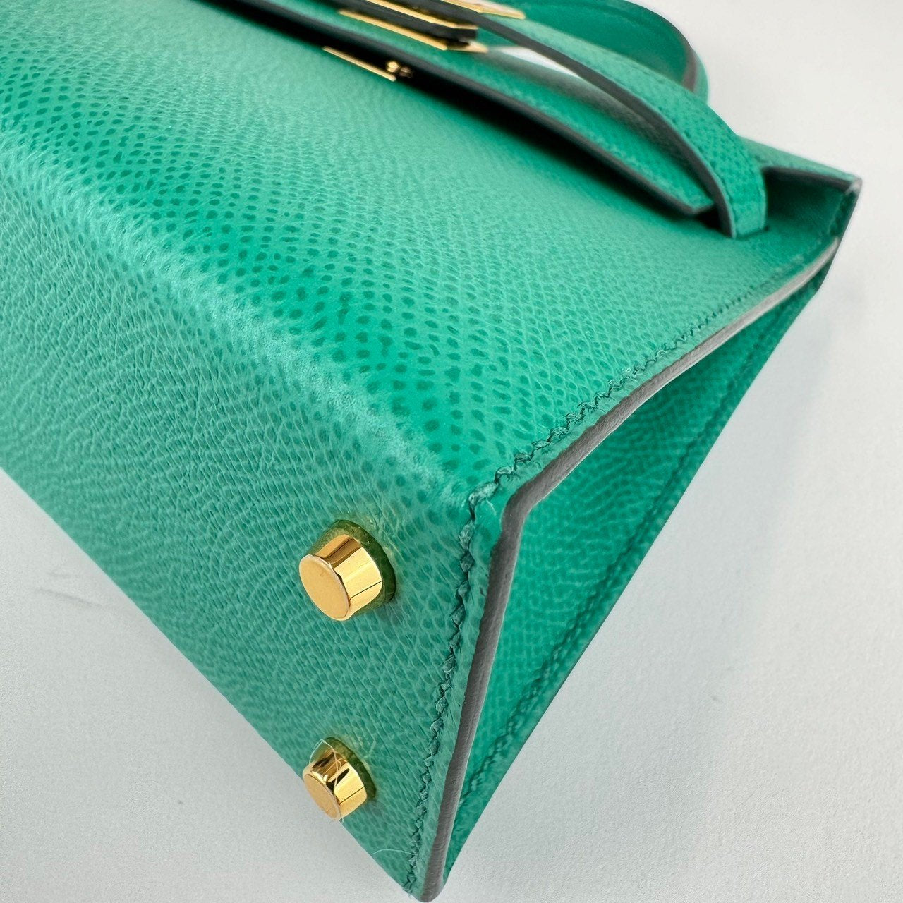 Mini kelly ミニケリー Vert jade ヴェールジェイド GHW ゴールド金具 Z刻 Epsom エプソン