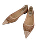 Colibri Pointed Toe Ballerina Flat  コリブリ ポインテッドトゥ バレエフラット Pink ピンク ポリアミド  カーフレザー  ラムレザー サイズ37 24cm