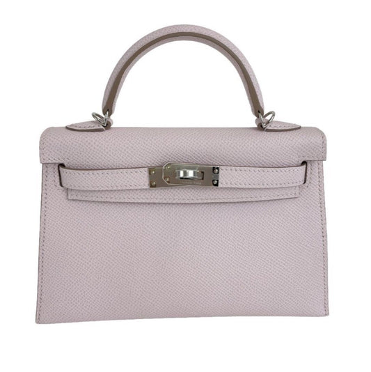 Mini kelly ミニケリー Mauve Sylvestre　モーヴシルベストル  PHW シルバー金具 Epsom エプソン Stamp-B B刻印