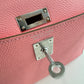 Hermès エルメス Mini kelly ミニケリー Stamp-K K刻印  Epsom エプソン Rose confetti  ローズコンフェッティ PHW シルバー金具