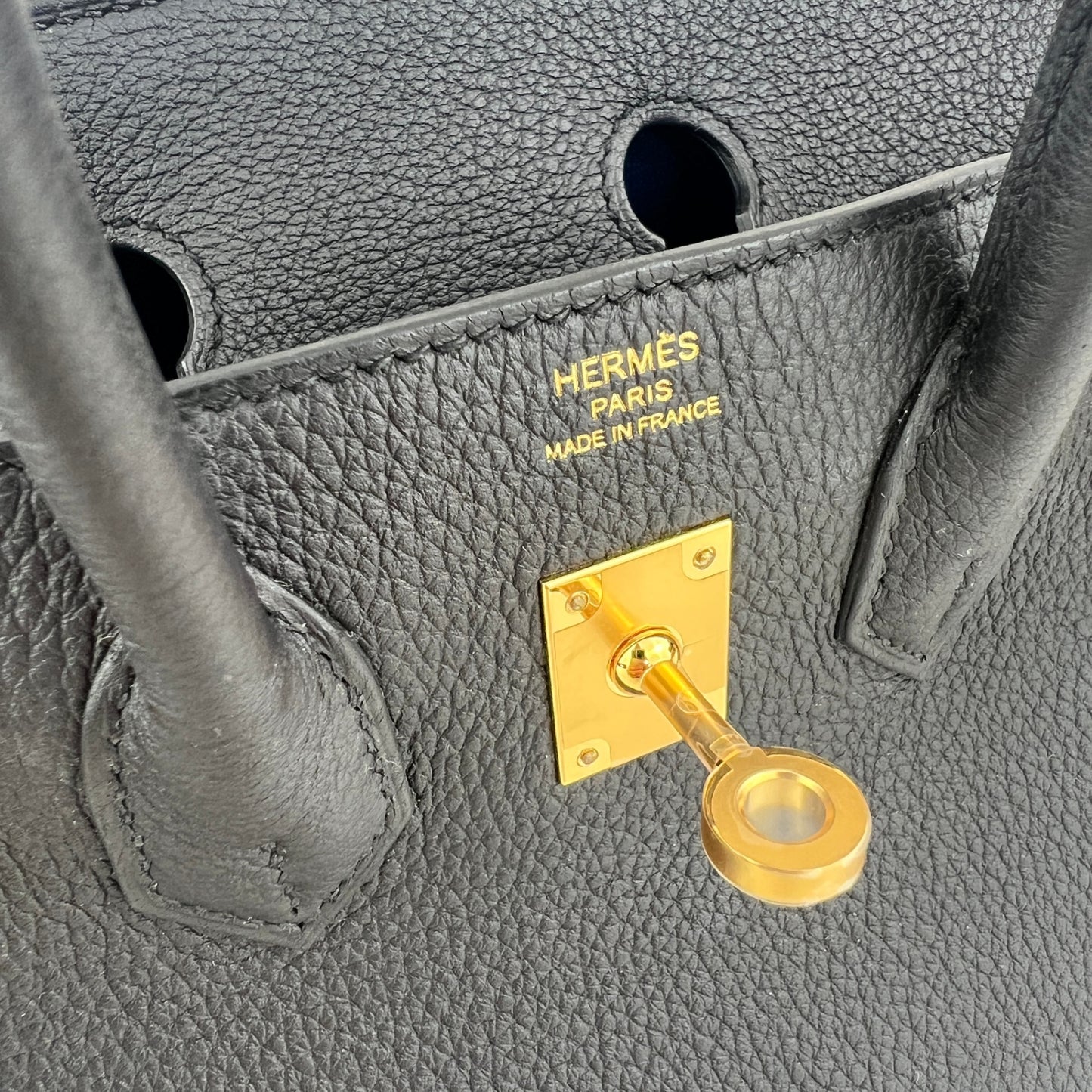 Birkin25 Verso バーキン25ヴェルソ Black/Blue saphir/ブラック/ブルーサファイヤ  GHW ゴールド金具 Togo トゴ Stamp-K K刻印