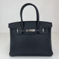 Birkin30 バーキン30 Stamp-W W刻印 Togo トゴ Black ブラック PHW シルバー金具