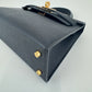 Mini kelly ミニケリー Black ブラック GHW ゴールド金具 Stamp-W W刻印 Epsom エプソン