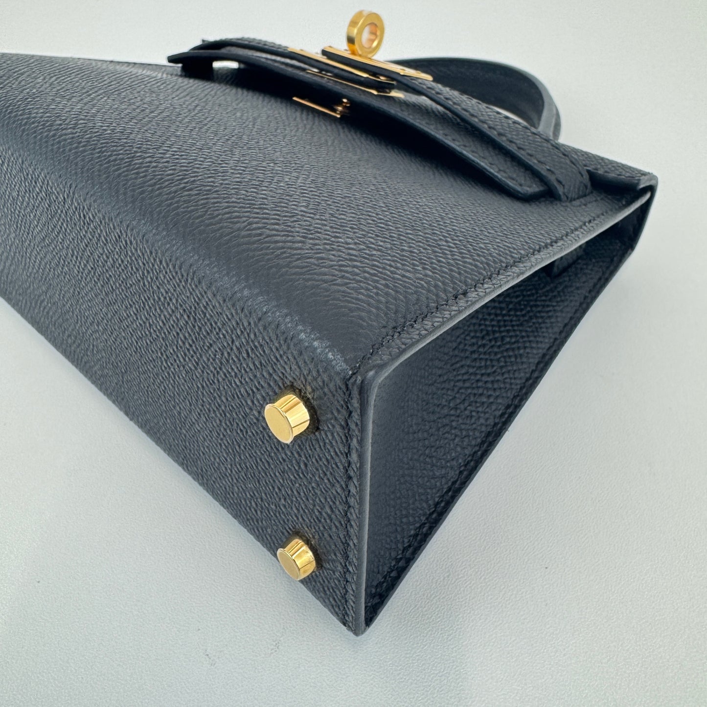 Mini kelly ミニケリー Black ブラック GHW ゴールド金具 Stamp-W W刻印 Epsom エプソン