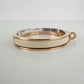 Hermès エルメス Mini Clic Kelly bracelet PM 200004F085PM ミニ クリック ケリー ブレスレット エナメルブレスレット ファン Creme / Rosegold ：クリーム / ローズゴールド