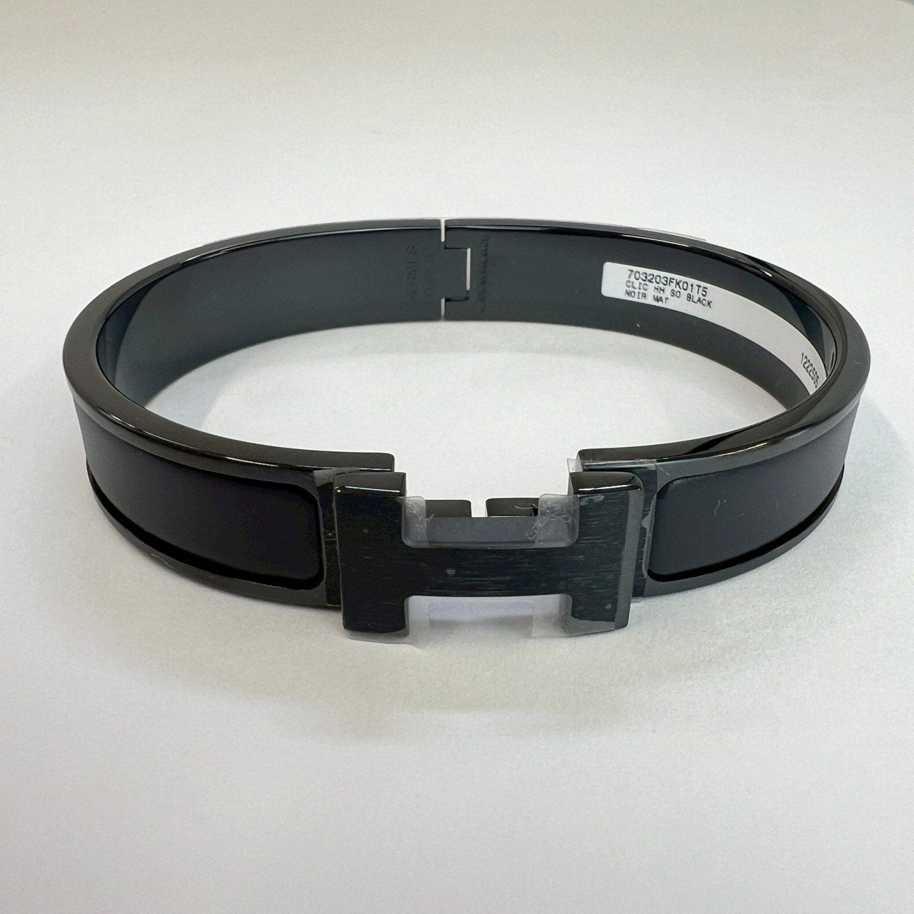 Clic HH so black T5 クリックHHソーブラックブレスレット メタリック仕上げ  so black ソーブラック