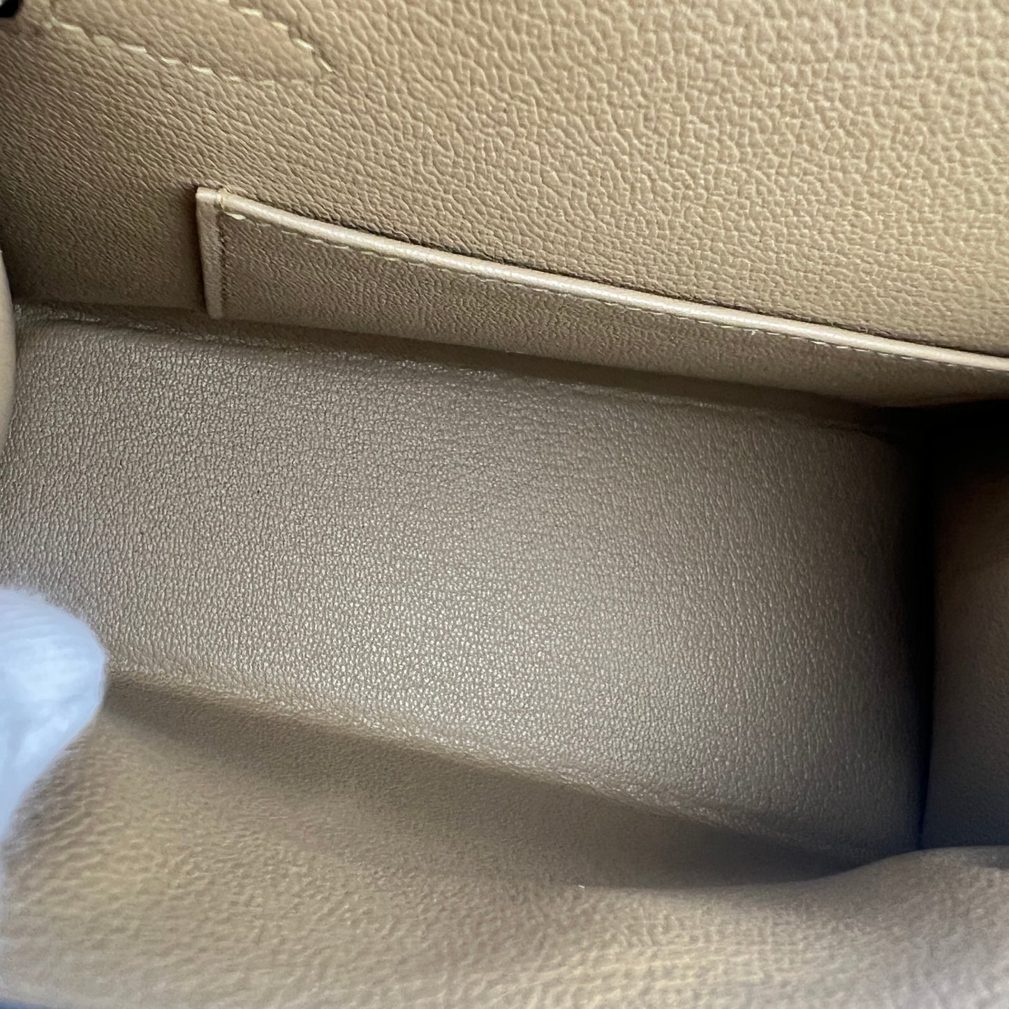 Mini kelly disorder ミニケリー 無秩序 Poussiere プシエール PMBHW  シャンパンゴールド金具 Stamp-K K刻印 Epsom エプソン