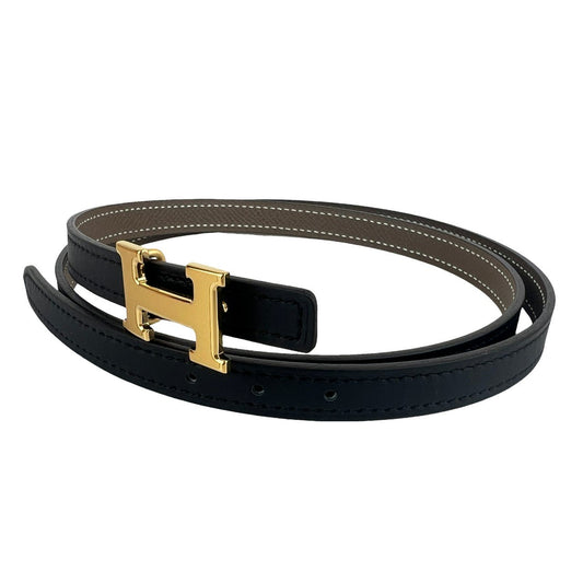 レザーベルト13 リバーシブル Black ブラック 85