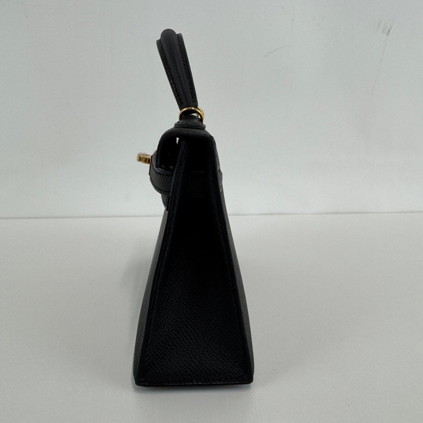 Mini kelly ミニケリー Black ブラック Epsom エプソン GHW ゴールド金具 Stamp-K K刻印