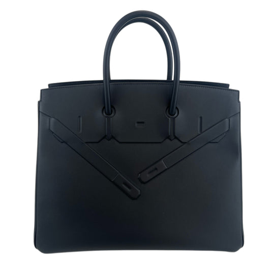 Birkin35 shadow  バーキン35 シャドウ　Black  ブラック PHW シルバー金具　Swift スイフト Stamp-W  W刻