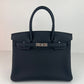 Birkin30 バーキン30 Black ブラック  PHW シルバー金具 Togo トゴ Stamp-W W刻印