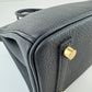 Birkin25 バーキン25 Black ブラック GHW ゴールド金具 Togo トゴ W刻